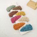 wholesale autumn and winter colorful plush hairpins,fashion lamb wool plush hair clip